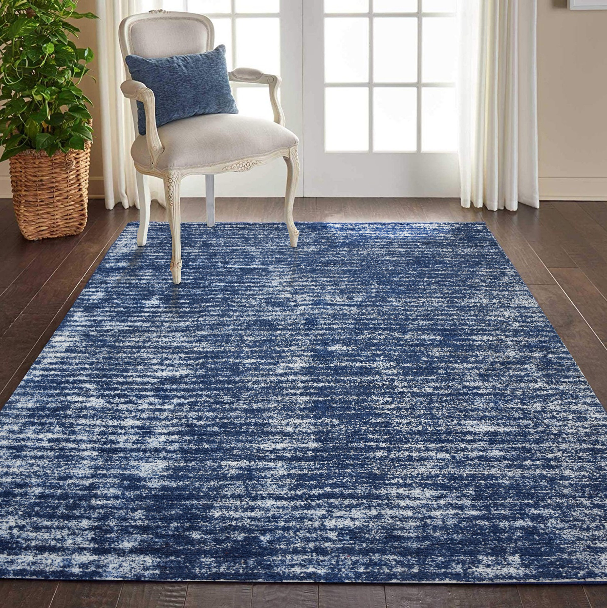 Hans Rugs 17 Stories Hans Handmade Flatweave Navy Area Rug - Wayfair Canada