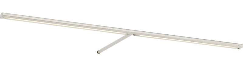 Plural Dome Picture Light, Polished Nickel, 0.5" H x 30" W x 8.9" D, 20.8