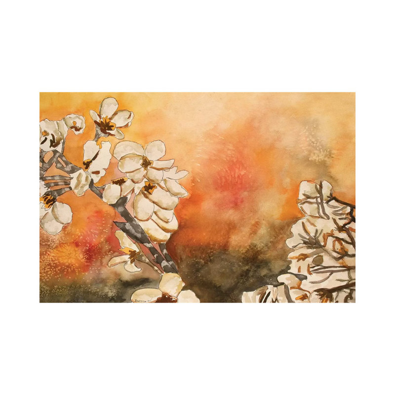 Cherry Blossom by Derek McCrea - Wrapped Canvas Print, 30.48 cm H x 45.72 cm W