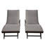 Chaise longue d'extérieur en osier 2 pièces