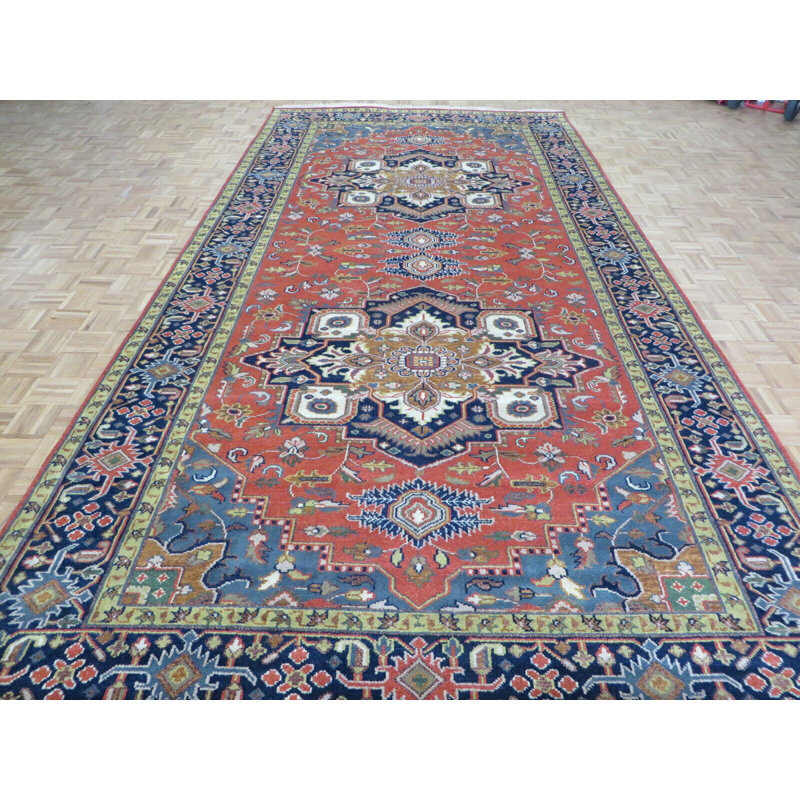 Tapis oriental rouille antique noué à la main 7 pi 10 po x 15 pi 8 po 816C92B8374645B19EEB387BDC8DC052