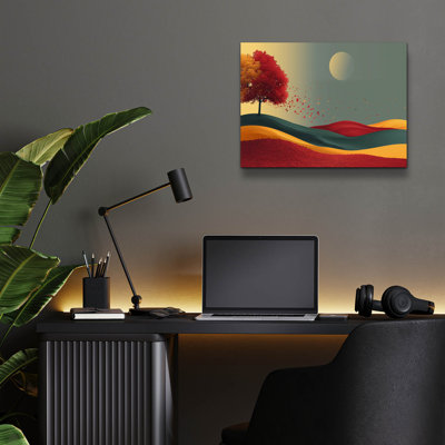 Art mural en verre Ivy Bronx «Sunset Dreams» par r3darch0n