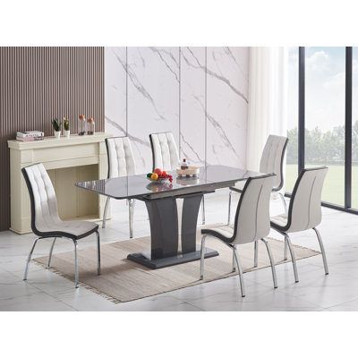 Abiral 6 - Person Butterfly Leaf Dining Set