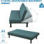 Fauteuil futon simple à dossier rembourré 64 po Clamart-1883449986