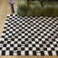 Kraus Brown Modern Checkered Area Rug-48540669