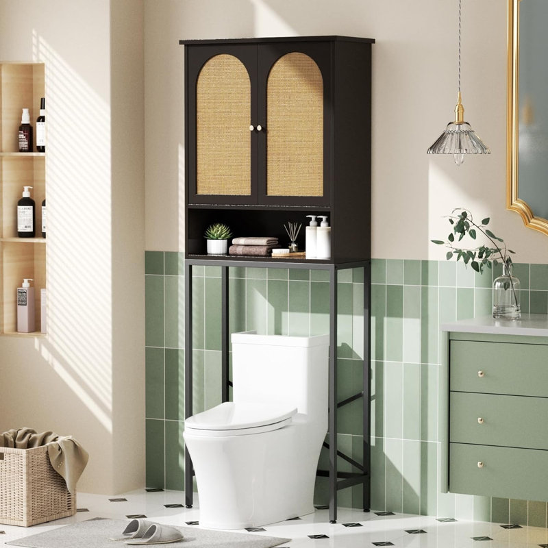 Rangement pour salle de bain Brancon, Noir, noir, noir, noir