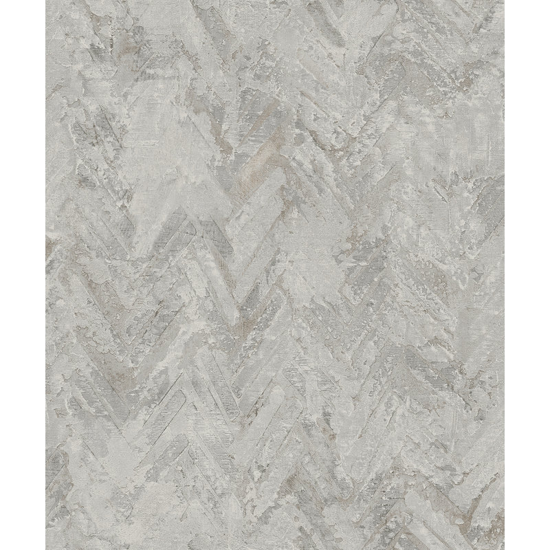 Amesemi Abstract Metallic Wallpaper Roll, Gray