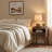 Mid-Century 19.61"W Nightstand Set Of 2 With Open Shelf & Chessboard-Cut Drawer(Easy Assembly), Bedside Table Set Modern Bedroom Furniture With Curved Corner-984244276