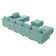 U shaped Modular Sectional Grey Sectional Sofa with Chaise