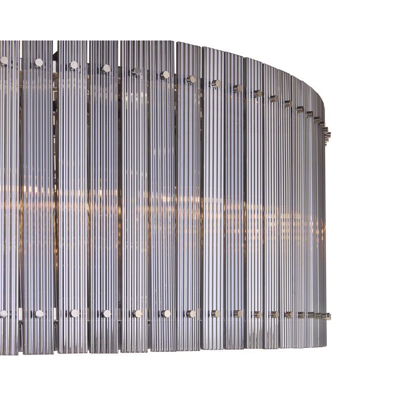 Kore Glass Chandelier, 19.5" H x 60" W x 60" D
