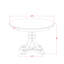 L'ensemble de table de salle à manger 7 pièces comprend une table de salle à manger et 6 chaises Parsons en tissu de polyester beige à haut dossier - finition sablée-626245096-630716079-630716081
