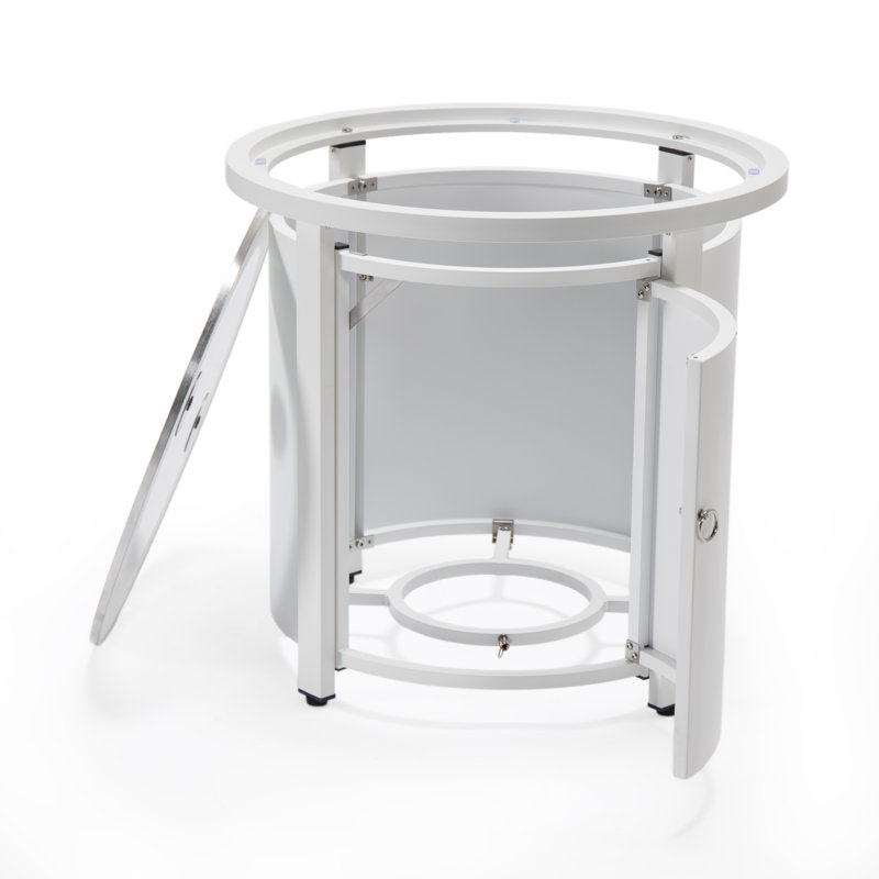 Couvercle de réservoir de propane Kliyah Firepit, Blanc