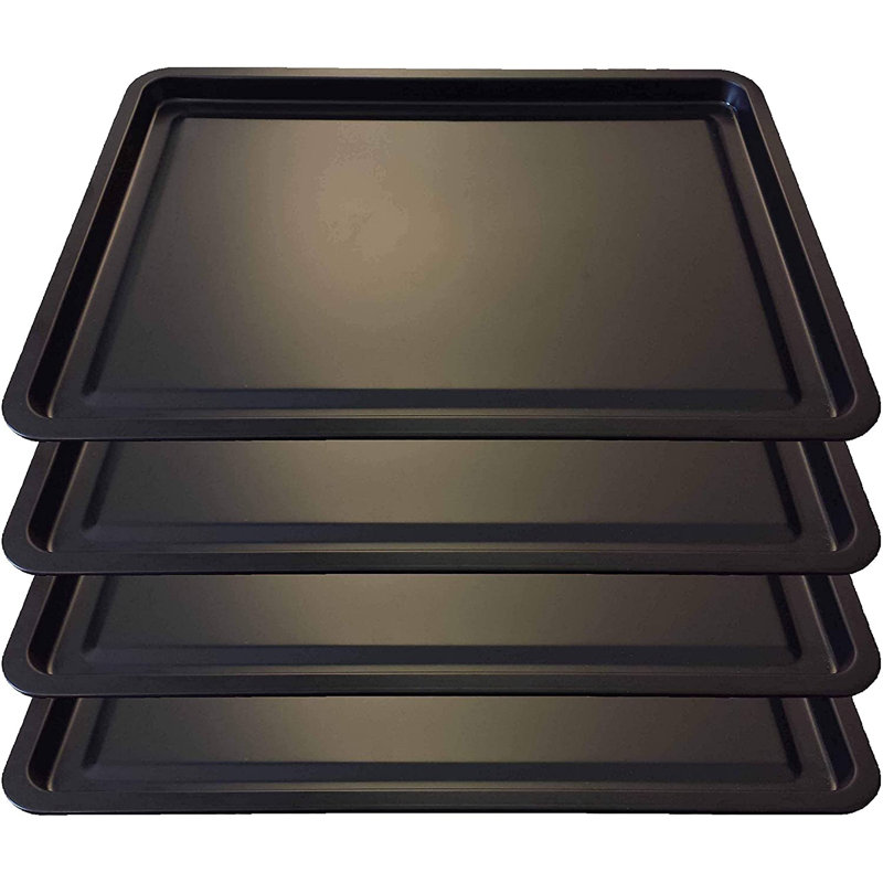 Marlow Home Co. Naglee Non-Stick Carbon Steel 4 Piece Baking Tray Set