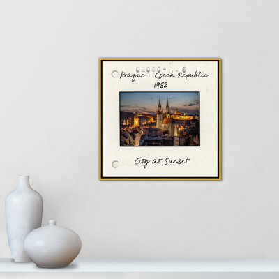 Prague, Czech Republic - City at Sunset Print by Danita Delmont