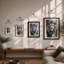 Noble Lion Modern - Framed Print-423902954-423902958