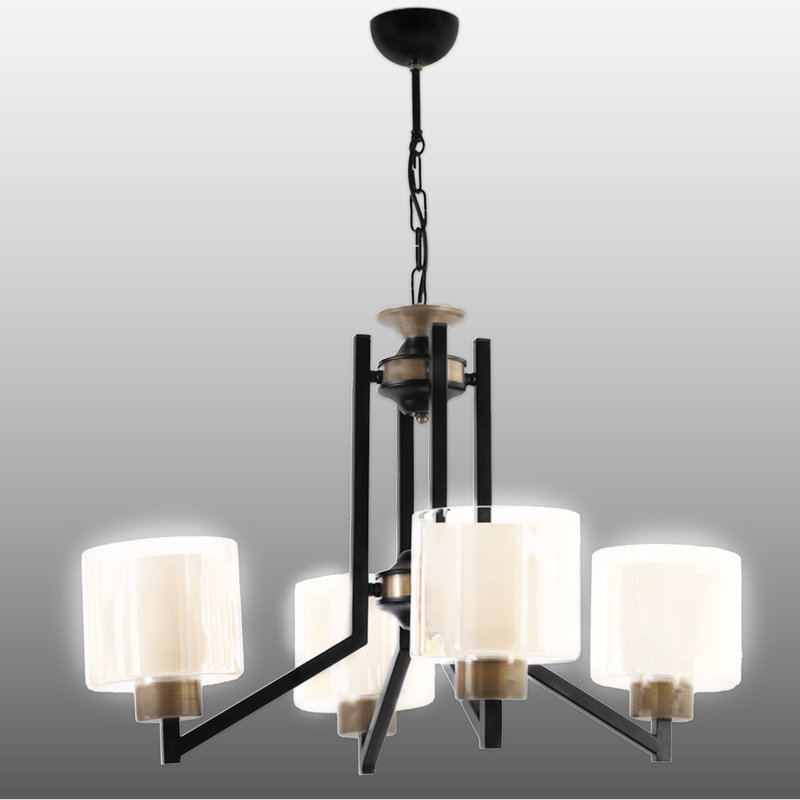 Adjustable Height 4 Lights Classical Chandelier