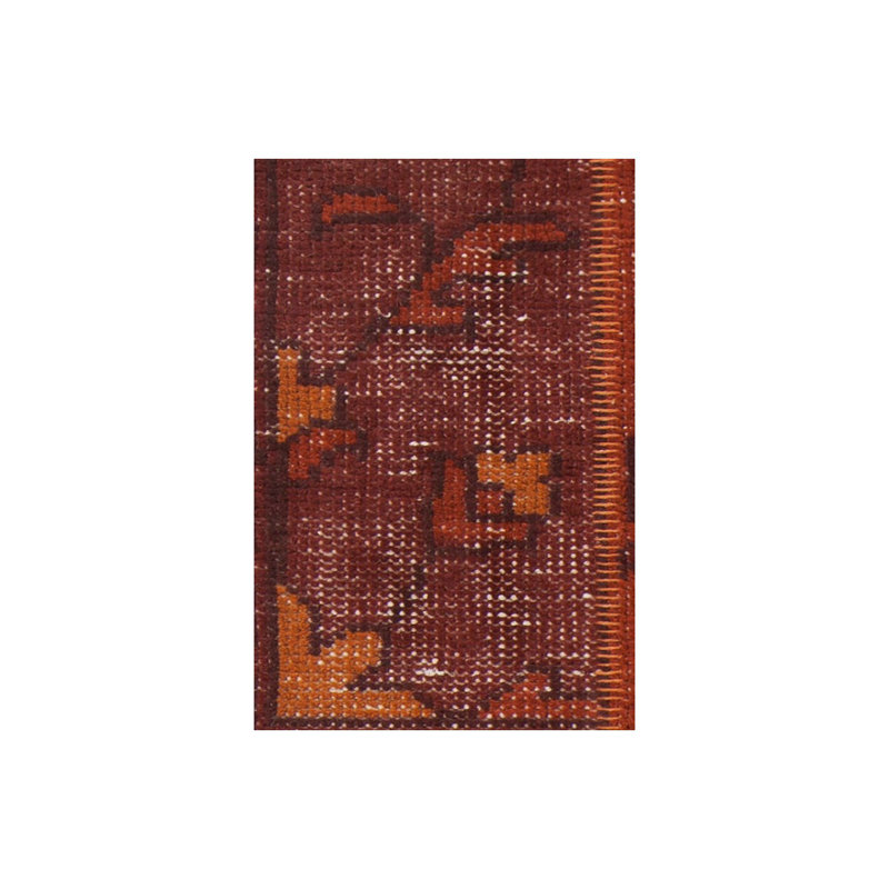 Fusion Wool Southwestern Area Rug in Orange, Rectangle 5' x 7'6"