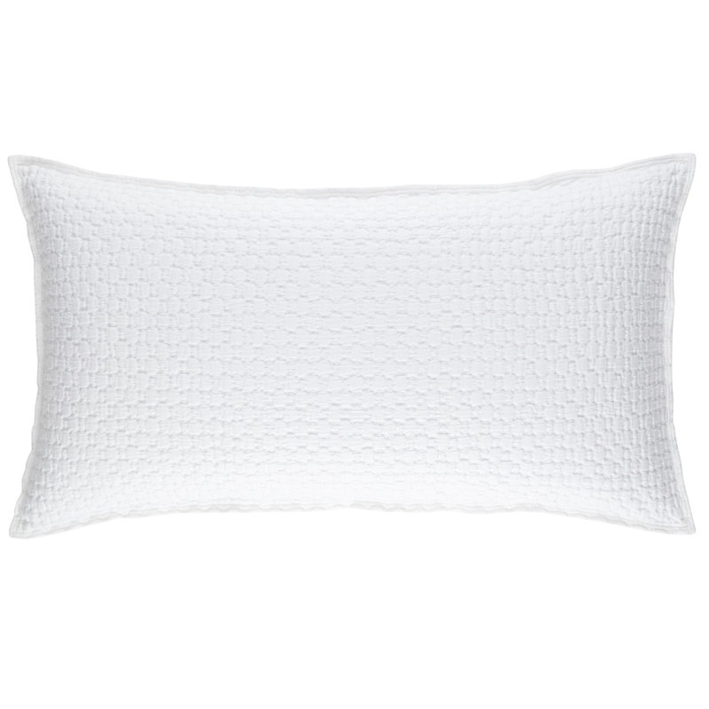Lodi Matelasse Sham, King, White