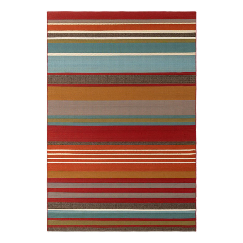 Kinetic Hower Indoor/Outdoor Area Rug, Rectangle 6'1" x 9'