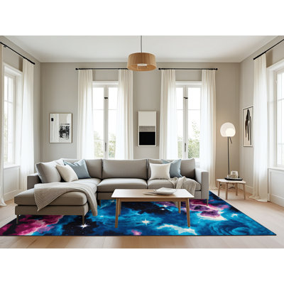 Tapis mauve lavable à la machine