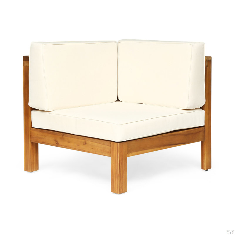 Chaise de coin Oana, Bois, Beige