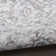 Oriental Machine Washable Polyester/Cotton Area Rug in Gray/Ivory