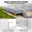 Base de poteau de 8 po x 8 po, support d'ancrage de poteau réglable en acier inoxydable de 4 pièces (7,8 po x 7,3 po interne), base de poteau réglable pour support de balustrade de pavillon