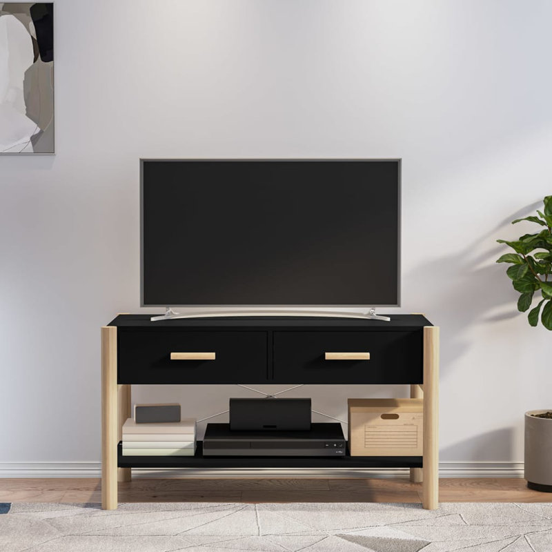 Lexie-Skye Unfinished TV Stand for TVs up to 32", Black