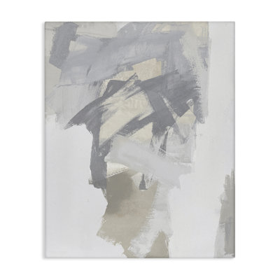 Toile Elegant Contemporary Grey Shades, design par Rachel Springer