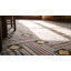 Tapis carré crocheté à motif géométrique antique