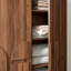 Bulwark 3-Door Wardrobe Closet In Walnut