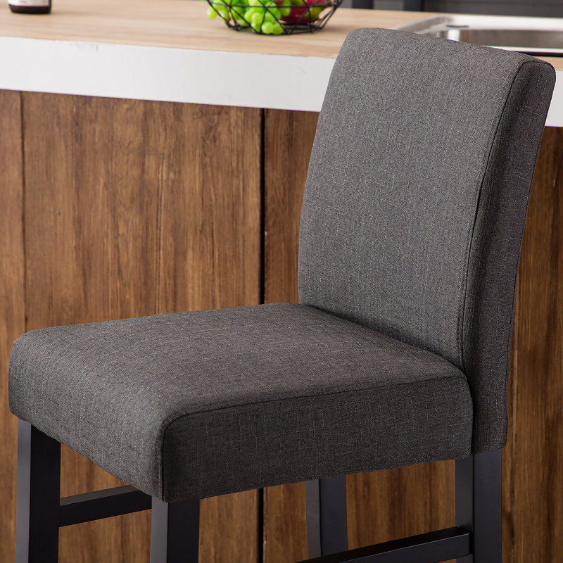 Tabouret de bar et de comptoir Kahree, Tabouret de bar (siège d’une hauteur de 30 po), Anthracite