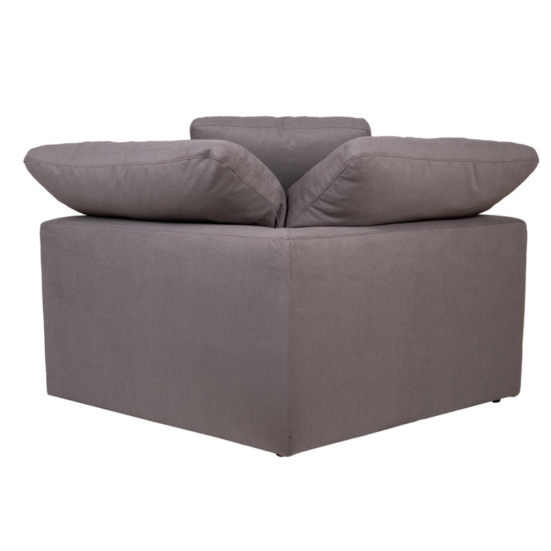 Tila Upholstered Accent Chair, Light Gray Performance