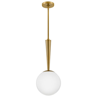 Cheri Single Light Glass Steel Pendant