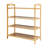 4-Tier Bamboo Shoe Rack Freestanding Shoe Organizer Entryway Open Shoe Storage Shelf for Bedroom Hallway Balcony