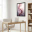Art mural sur toile rose et mauve-53697661