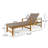 Hampton Wood + Wicker Chaise Lounge-731260710