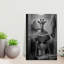 Giraffe Reads Go Wild News by Andreas Magnusson - Wrapped Canvas Print-1449969870