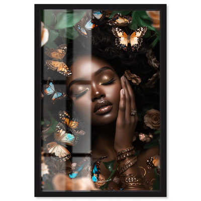 Dreaming of Butterflies and Whimsy Shadowbox Print Fashion Wall Decor by Art Remedy