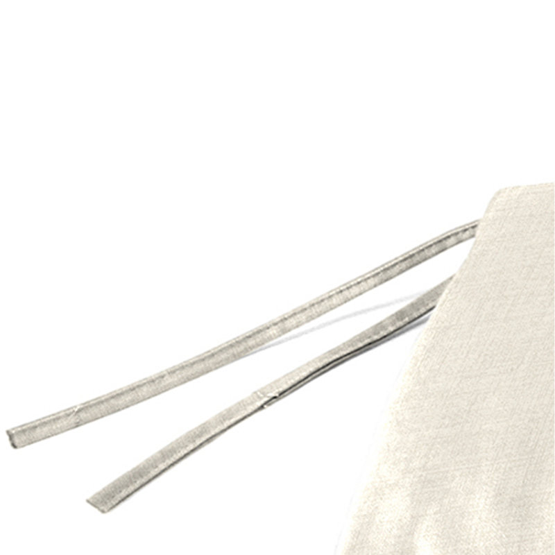 48" x 18" Outdoor Bench Cushion with Ties, Celosia Cream