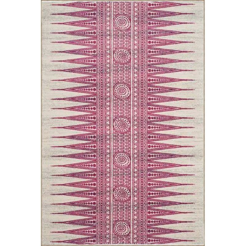 Tapis rose lavable à la machine, Sous-tapis rectangulaire 5 pi 1 po x 7 pi 7 po inc