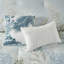 Édredon en coton avec coussins décoratifs, bleu, très grand, imprimé tropical, surdimensionné lavable, coussin décoratif carré bleu, facile d'entretien