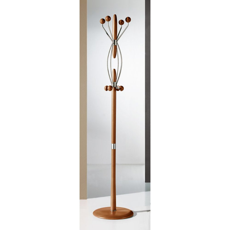 Jana Freestanding 8 - Hook Coat Rack, Cherry