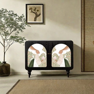 Armoire d'appoint polyvalente à motif animal moderne