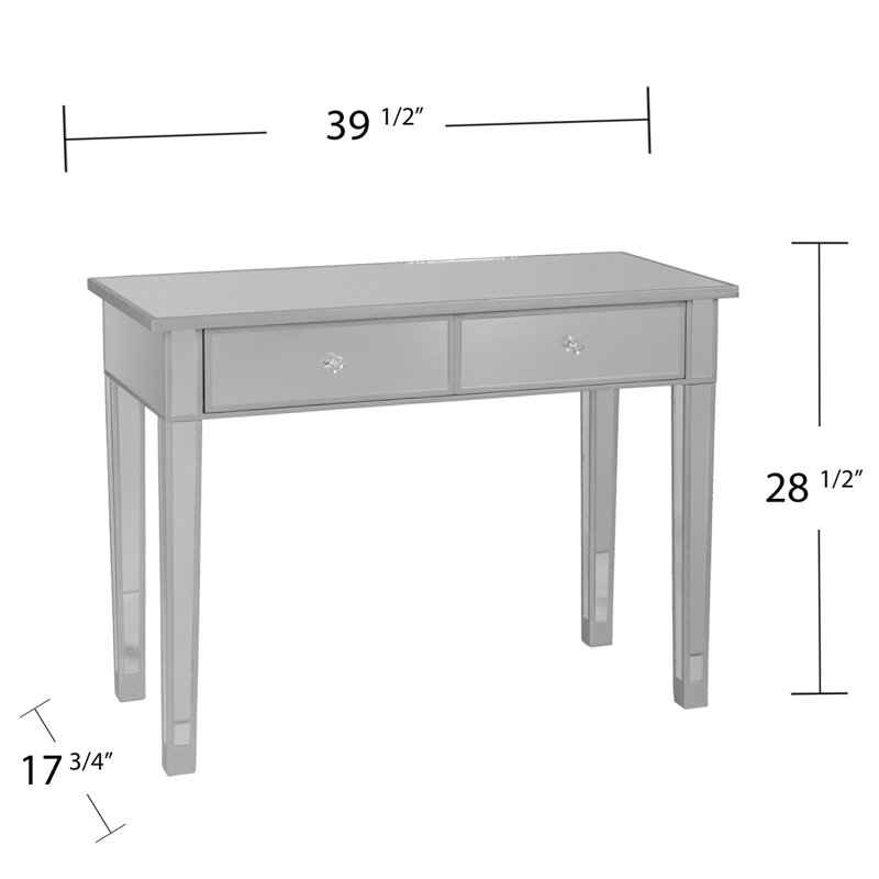 Mirage Mirrored 2-Drawer Console Table