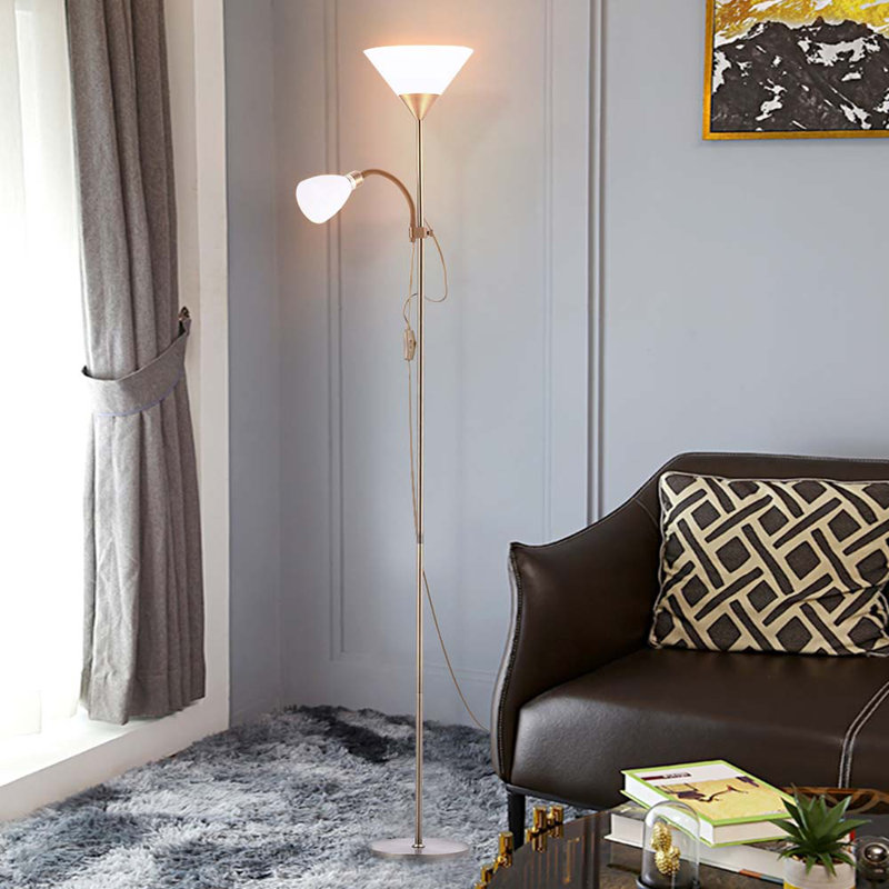 Padstow 175cm Indoor Uplighter Floor Lamp, Bronze