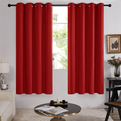 100 Percent Blackout with Liner Grommet Curtain Panel (Set of 4)