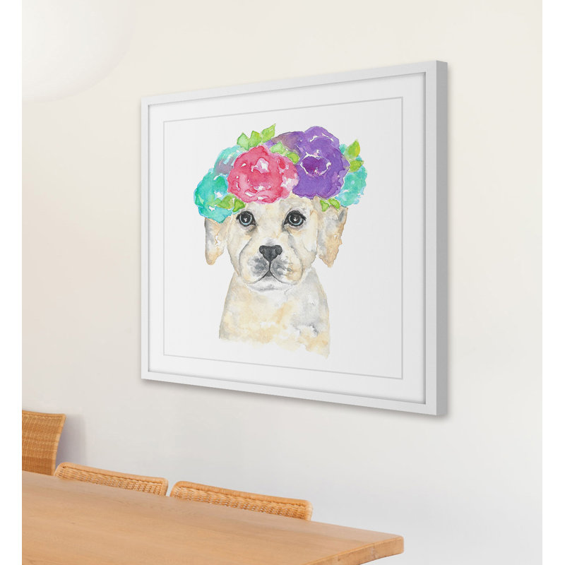 Thimble Sparrow - Single Picture Frame Print, 51cm H x 51cm W x 3.81cm D