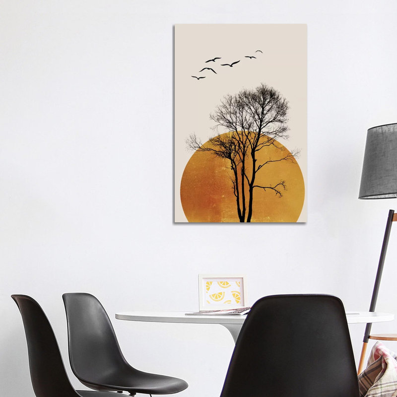 Winter Sunrise - Dark by Kubistika - Wrapped Canvas Print, 101.6 cm H x 66.04 cm W x 1.91 cm D