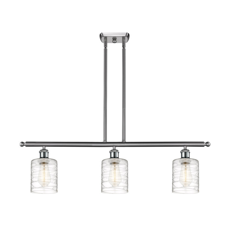 Karon 3 - Light Kitchen Island Pendant, No Bulb Included, Brushed Satin Nickel